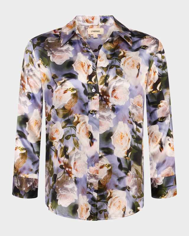 Dani Floral Silk Blouse